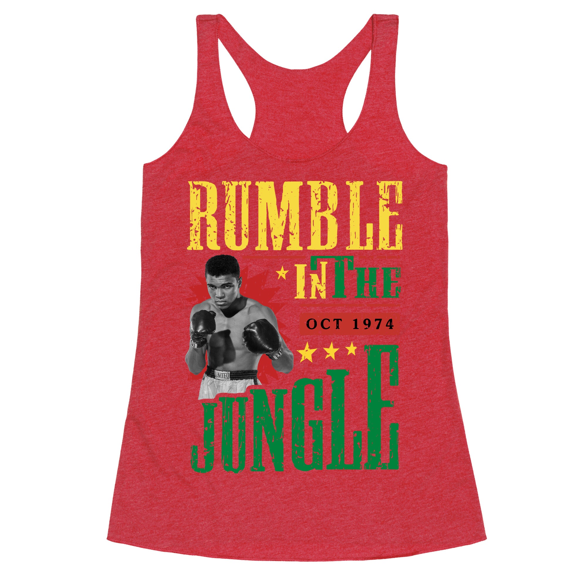 Rumble in the Jungle Racerback Tank